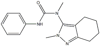 N-methyl-N-(2-methyl-4,5,6,7-tetrahydro-2H-indazol-3-yl)-N'-phenylurea 구조식 이미지