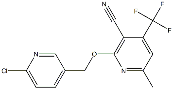 2-[(6-chloro-3-pyridinyl)methoxy]-6-methyl-4-(trifluoromethyl)nicotinonitrile Structure