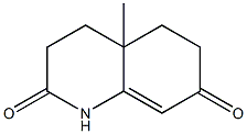 4a-methyl-1,2,3,4,4a,5,6,7-octahydroquinoline-2,7-dione 구조식 이미지