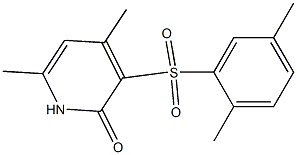 3-[(2,5-dimethylphenyl)sulfonyl]-4,6-dimethyl-2(1H)-pyridinone Structure