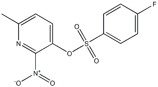 6-methyl-2-nitro-3-pyridyl 4-fluorobenzene-1-sulfonate Structure