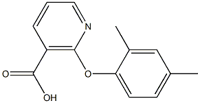 2-(2,4-dimethylphenoxy)nicotinic acid Structure