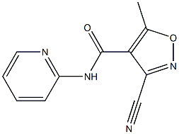 3-cyano-5-methyl-N-(2-pyridinyl)-4-isoxazolecarboxamide 구조식 이미지