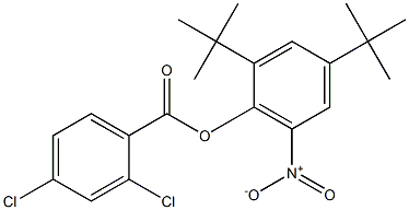 2,4-di(tert-butyl)-6-nitrophenyl 2,4-dichlorobenzoate 구조식 이미지