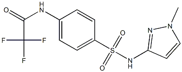 2,2,2-trifluoro-N-(4-{[(1-methyl-1H-pyrazol-3-yl)amino]sulfonyl}phenyl)acetamide Structure