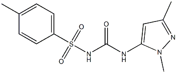 1,3-dimethyl-5-[({[(4-methylphenyl)sulfonyl]amino}carbonyl)amino]-1H-pyrazole Structure