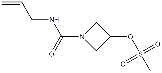 1-[(allylamino)carbonyl]azetan-3-yl methanesulfonate 구조식 이미지