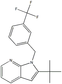 2-(tert-butyl)-1-[3-(trifluoromethyl)benzyl]-1H-pyrrolo[2,3-b]pyridine Structure
