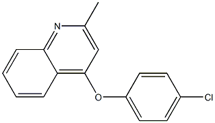 4-(4-chlorophenoxy)-2-methylquinoline 구조식 이미지