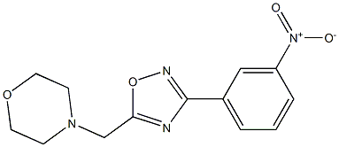 4-{[3-(3-nitrophenyl)-1,2,4-oxadiazol-5-yl]methyl}morpholine Structure