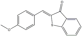 2-(4-methoxybenzylidene)-2,3-dihydrobenzo[b]thiophen-3-one 구조식 이미지