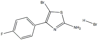 5-bromo-4-(4-fluorophenyl)-1,3-thiazol-2-amine hydrobromide Structure