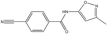 4-cyano-N-(3-methyl-5-isoxazolyl)benzenecarboxamide Structure