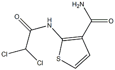 2-[(2,2-dichloroacetyl)amino]thiophene-3-carboxamide 구조식 이미지