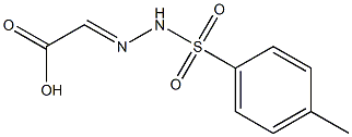 2-{2-[(4-methylphenyl)sulfonyl]hydrazono}acetic acid Structure