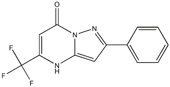 2-phenyl-5-(trifluoromethyl)-4,7-dihydropyrazolo[1,5-a]pyrimidin-7-one 구조식 이미지