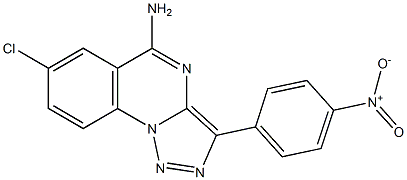 7-chloro-3-(4-nitrophenyl)[1,2,3]triazolo[1,5-a]quinazolin-5-amine Structure