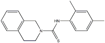 N2-(2,4-dimethylphenyl)-1,2,3,4-tetrahydroisoquinoline-2-carbothioamide 구조식 이미지