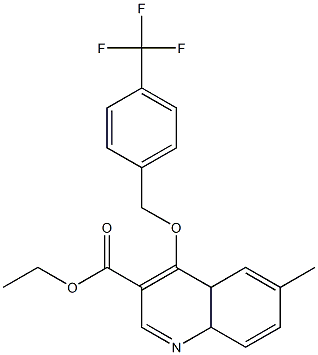 ethyl 6-methyl-4-{[4-(trifluoromethyl)benzyl]oxy}-4a,8a-dihydro-3-quinolinecarboxylate Structure