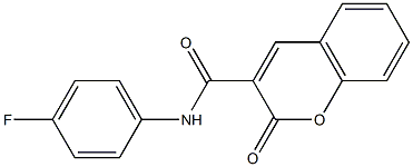 N3-(4-fluorophenyl)-2-oxo-2H-chromene-3-carboxamide 구조식 이미지