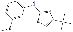 N2-[3-(methylthio)phenyl]-4-(tert-butyl)-1,3-thiazol-2-amine 구조식 이미지