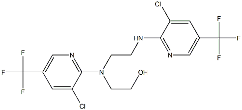 2-[[3-chloro-5-(trifluoromethyl)-2-pyridinyl](2-{[3-chloro-5-(trifluoromethyl)-2-pyridinyl]amino}ethyl)amino]-1-ethanol Structure