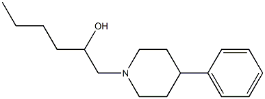 1-(4-phenylpiperidino)-2-hexanol 구조식 이미지