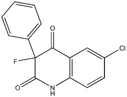 6-chloro-3-fluoro-3-phenyl-1,2,3,4-tetrahydroquinoline-2,4-dione Structure