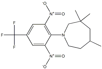 1-[2,6-dinitro-4-(trifluoromethyl)phenyl]-3,3,5-trimethylazepane Structure