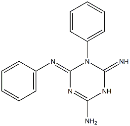 6-imino-5-phenyl-4-(phenylimino)-1,4,5,6-tetrahydro-1,3,5-triazin-2-amine Structure