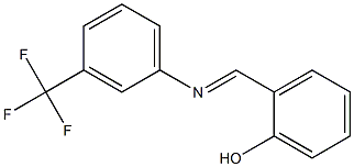 2-({[3-(trifluoromethyl)phenyl]imino}methyl)phenol Structure