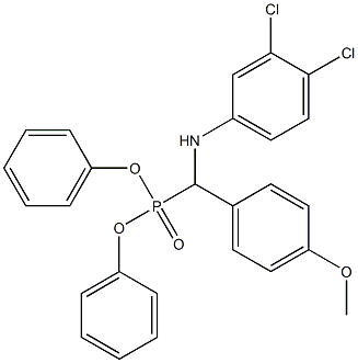 N1-[(diphenylphosphoryl)(4-methoxyphenyl)methyl]-3,4-dichloroaniline 구조식 이미지