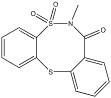 6-methyl-6,7-dihydro-5H-5lambda~6~-dibenzo[d,g][1,6,2]dithiazocine-5,5,7-trione Structure