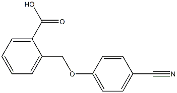 2-[(4-cyanophenoxy)methyl]benzenecarboxylic acid Structure