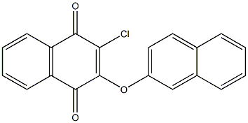 2-chloro-3-(2-naphthyloxy)-1,4-dihydronaphthalene-1,4-dione 구조식 이미지