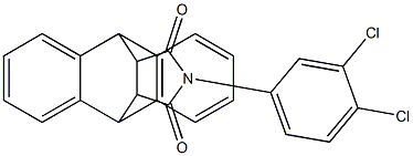17-(3,4-dichlorophenyl)-17-azapentacyclo[6.6.5.0~2,7~.0~9,14~.0~15,19~]nonadeca-2,4,6,9(14),10,12-hexaene-16,18-dione Structure