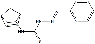 N1-bicyclo[2.2.1]hept-5-en-2-yl-2-(2-pyridylmethylidene)hydrazine-1-carbothioamide 구조식 이미지