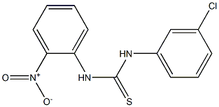 N-(3-chlorophenyl)-N'-(2-nitrophenyl)thiourea Structure