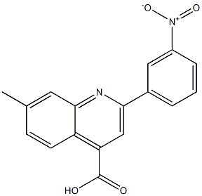 7-methyl-2-(3-nitrophenyl)quinoline-4-carboxylic acid 구조식 이미지