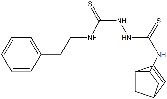 N1-bicyclo[2.2.1]hept-5-en-2-yl-N2-phenethylhydrazine-1,2-dicarbothioamide 구조식 이미지