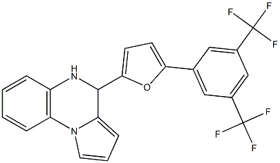 4-{5-[3,5-di(trifluoromethyl)phenyl]-2-furyl}-4,5-dihydropyrrolo[1,2-a]quinoxaline 구조식 이미지