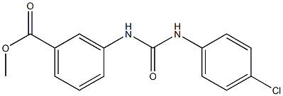 methyl 3-{[(4-chloroanilino)carbonyl]amino}benzoate Structure