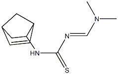 N-bicyclo[2.2.1]hept-5-en-2-yl-N'-[(dimethylamino)methylidene]thiourea 구조식 이미지