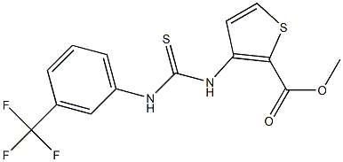 methyl 3-({[3-(trifluoromethyl)anilino]carbothioyl}amino)thiophene-2-carboxylate 구조식 이미지