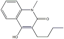 3-butyl-4-hydroxy-1-methyl-1,2-dihydroquinolin-2-one 구조식 이미지