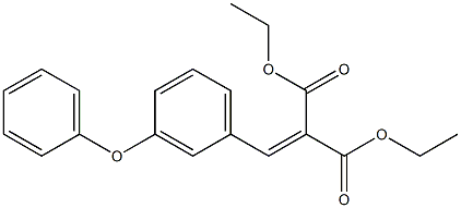 diethyl 2-[(3-phenoxyphenyl)methylene]malonate Structure