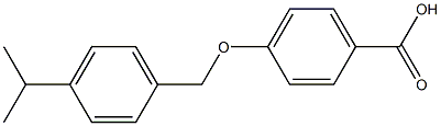 4-[(4-isopropylbenzyl)oxy]benzenecarboxylic acid 구조식 이미지