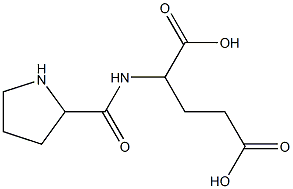 2-[(tetrahydro-1H-pyrrol-2-ylcarbonyl)amino]pentanedioic acid 구조식 이미지