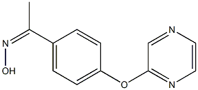 1-[4-(2-pyrazinyloxy)phenyl]-1-ethanone oxime 구조식 이미지