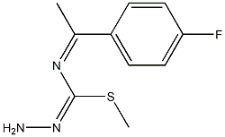 methyl N-[1-(4-fluorophenyl)ethylidene]aminomethanehydrazonothioate 구조식 이미지